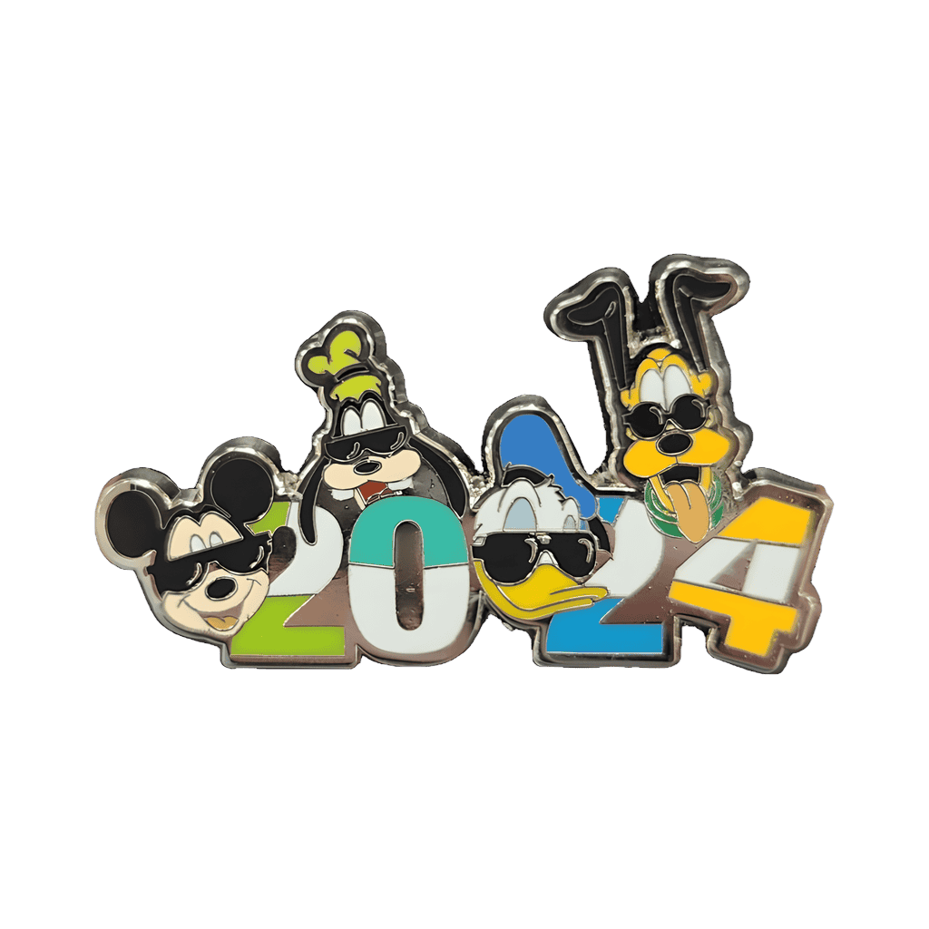 Monogram - Mickey and Friends with Sunglasses (Split-Colour Numbers) Disney pin