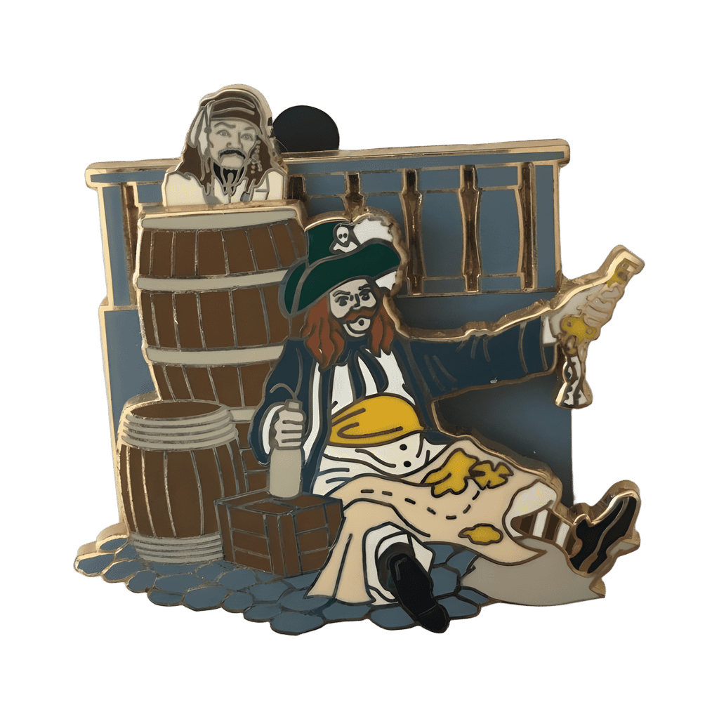 Attraction - Jack Sparrow in Barrel Disney pin