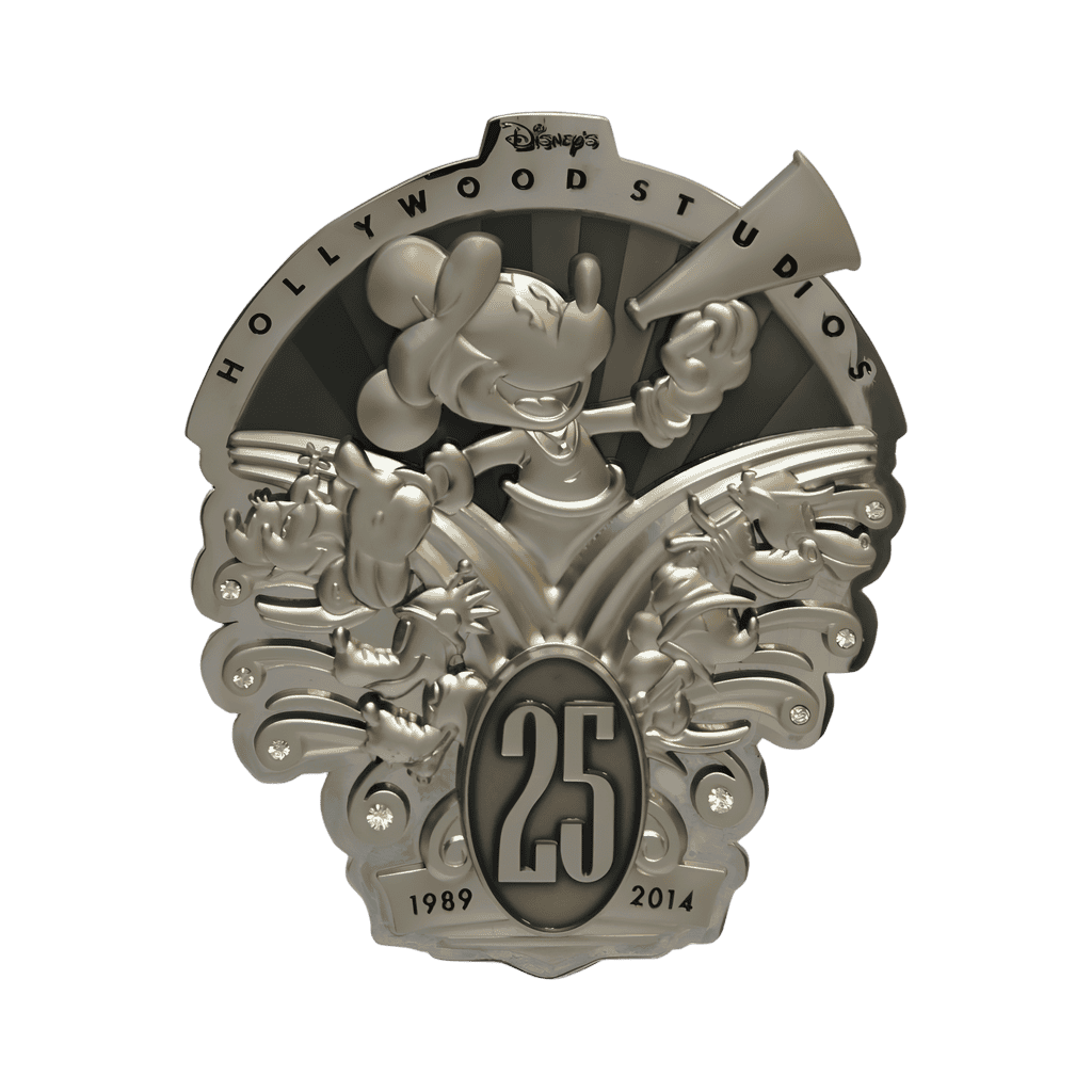 Sculpted Art Deco Jeweled Jumbo Disney pin