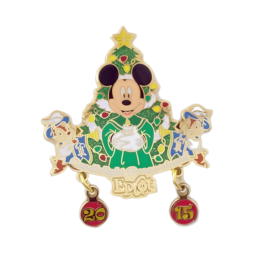 EPCOT Candlelight Processional 2015 - Mickey, Chip, & Dale Disney pin