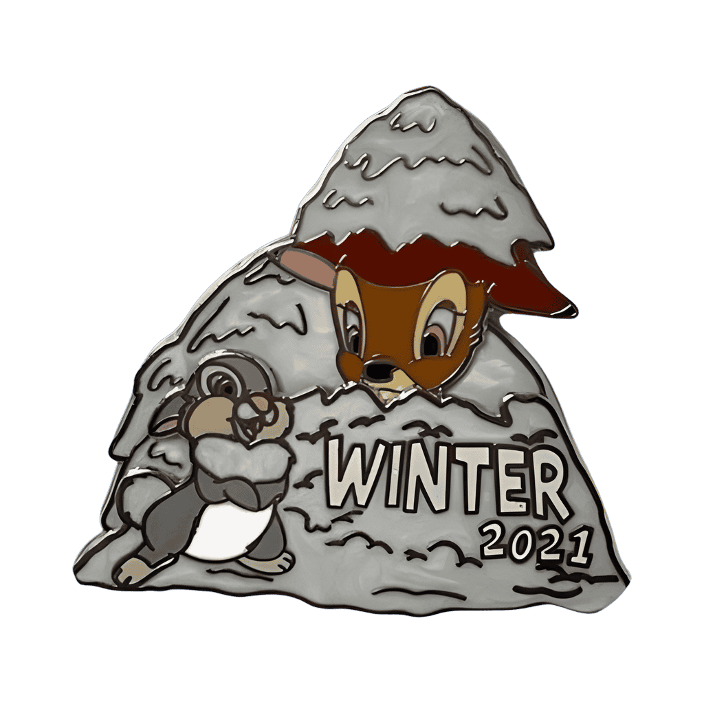 Winter 2021 Bambi and Thumper Slider Disney pin