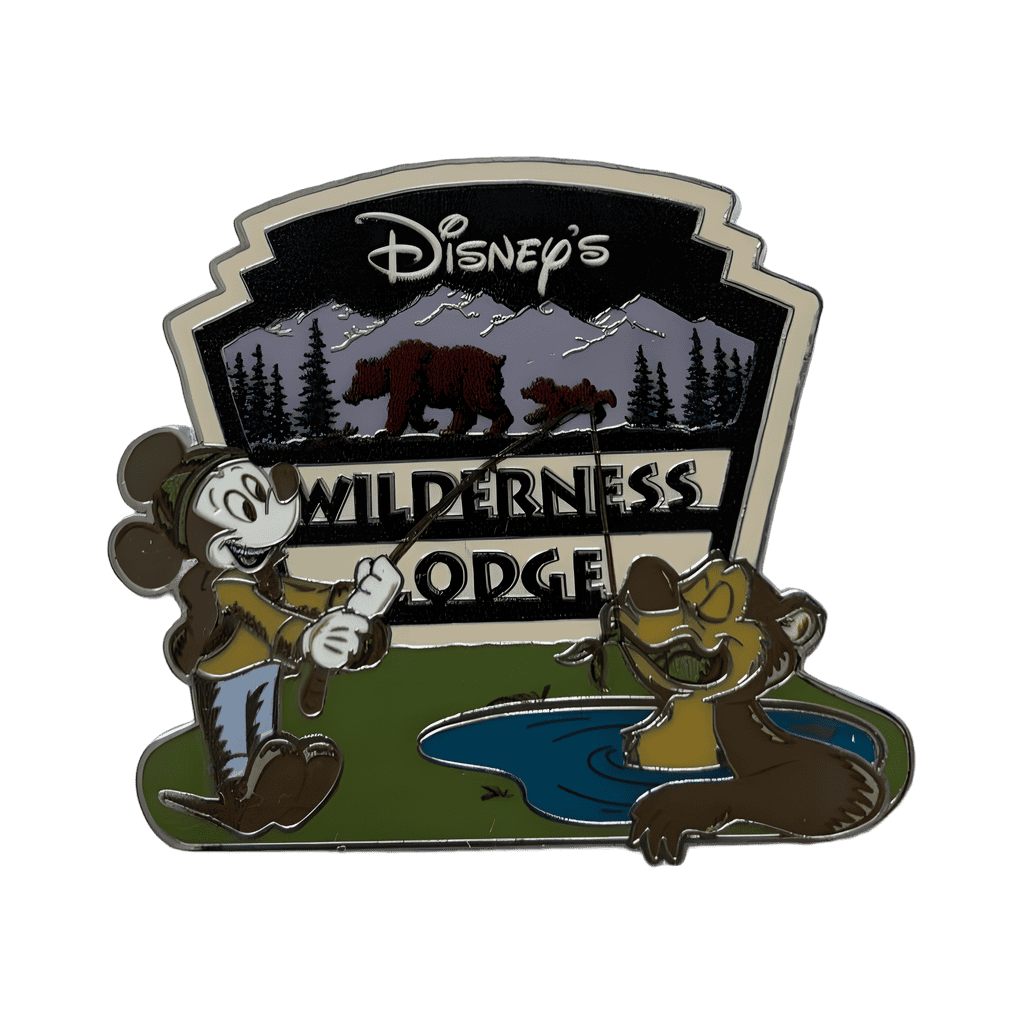 Disney's Wilderness Lodge Mickey Fishing Pin Disney pin
