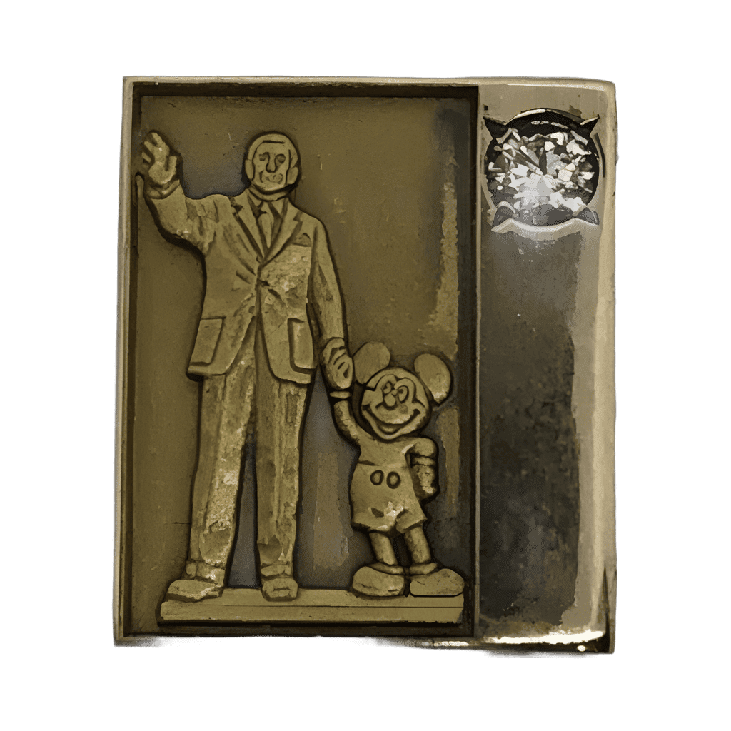 Walt, Mickey - Diamond - Cast Exclusive (no tail) Disney pin