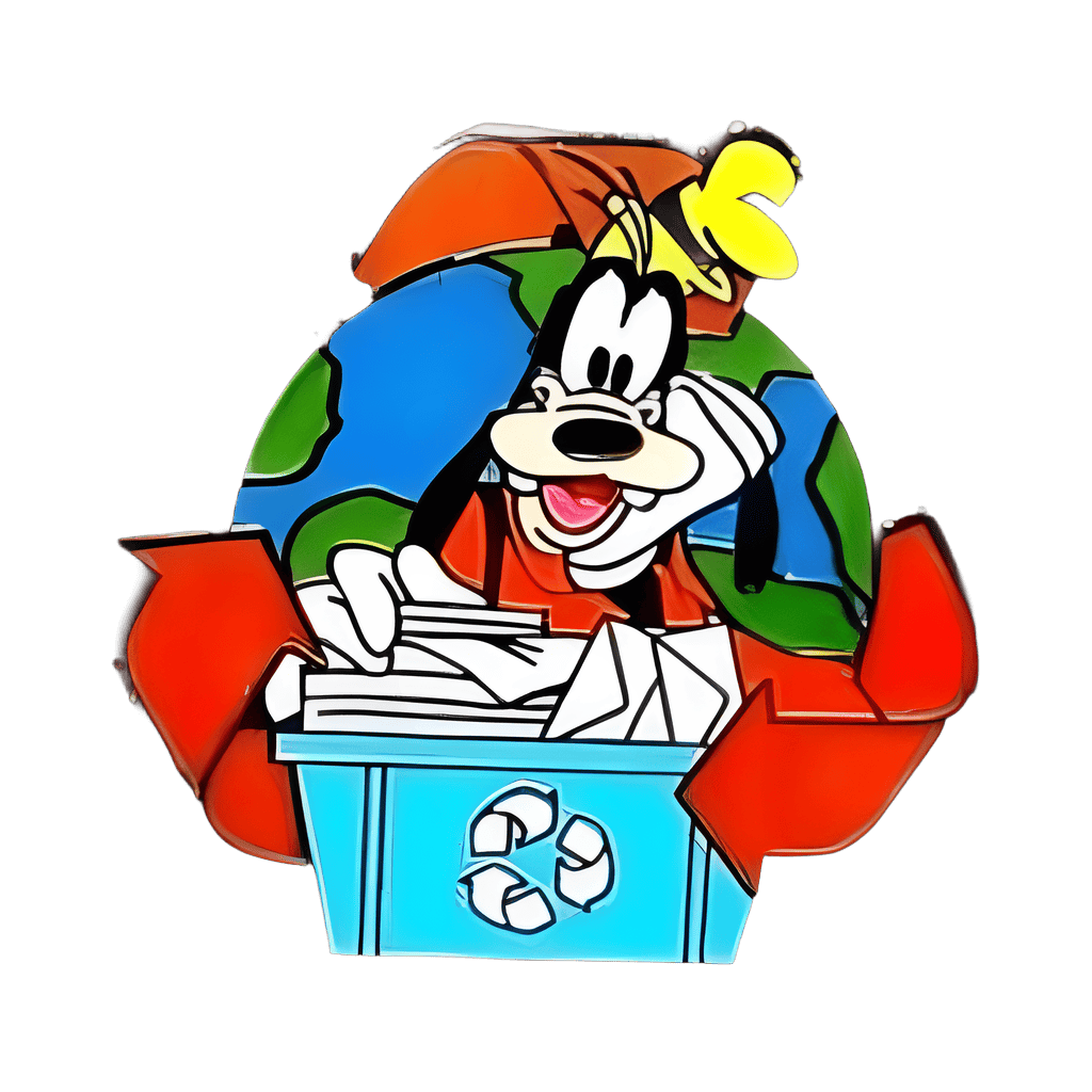 Goofy - Paper Recycling Disney pin