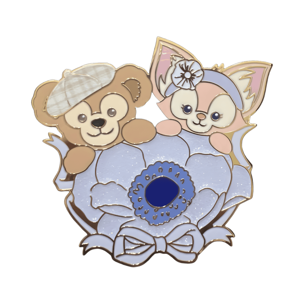 Duffy and LinaBell inside lilac flower Disney pin