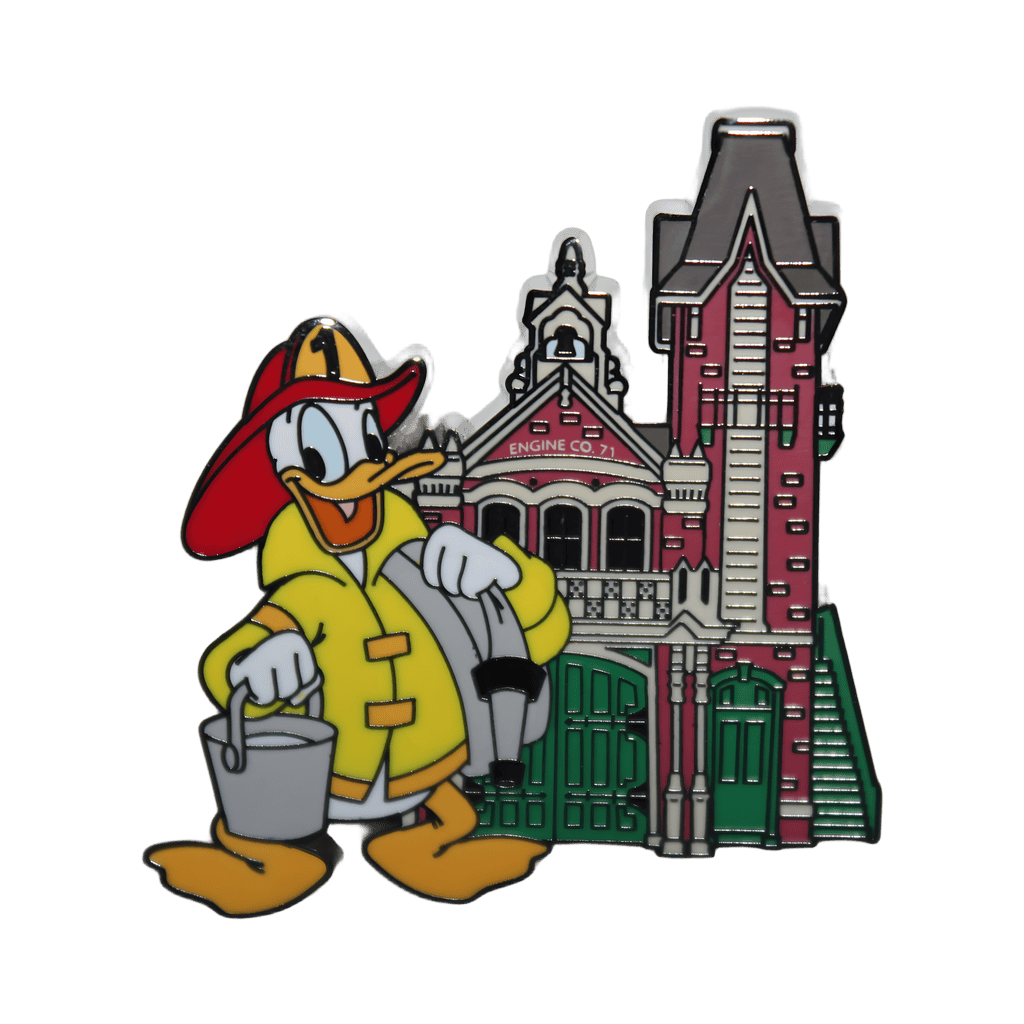 Donald Duck at Engine Co. 71 Fire Station Disney pin