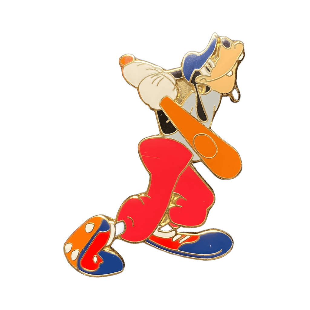 Goofy playing Baseball Disney pin
