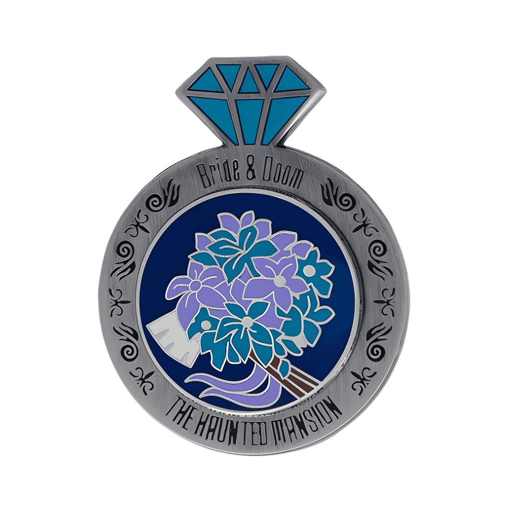 The Haunted Mansion - Bride and Doom Wedding Ring Slider Disney pin