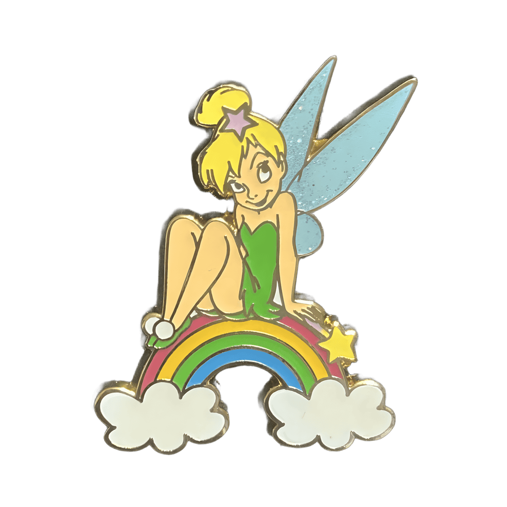 Tinker bell sitting on rainbow 🌈 Disney pin