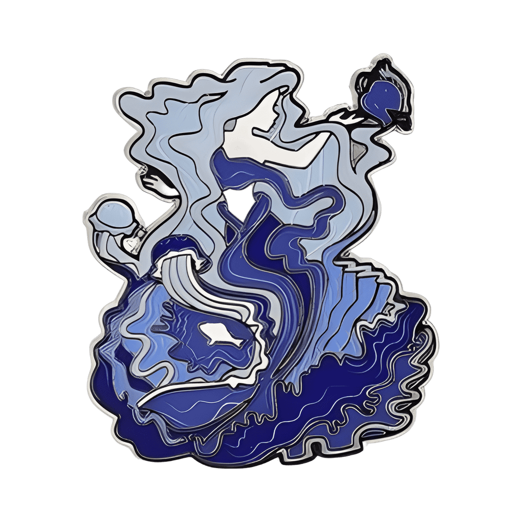 Mermaid Ariel in Blue Smoke Disney pin