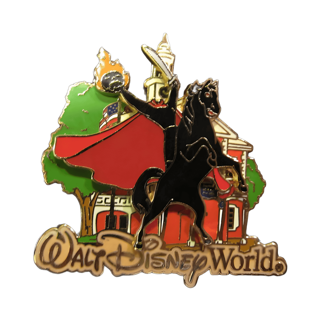 Headless Horseman atop the Walt Disney World Logo Disney pin