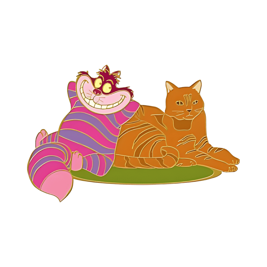 Cheshire Cat with Ginger Cat Disney pin