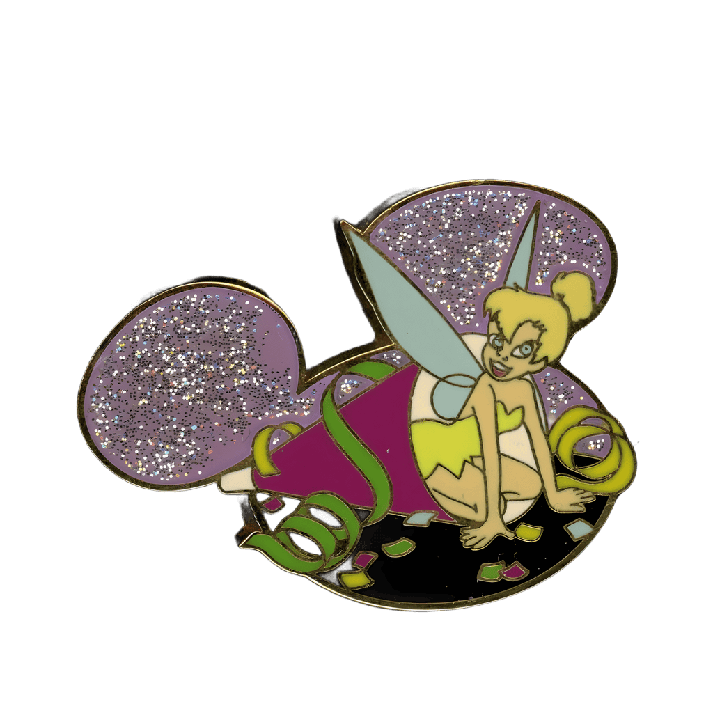 Tinker Bell in Party Hat on Mickey Icon Disney pin