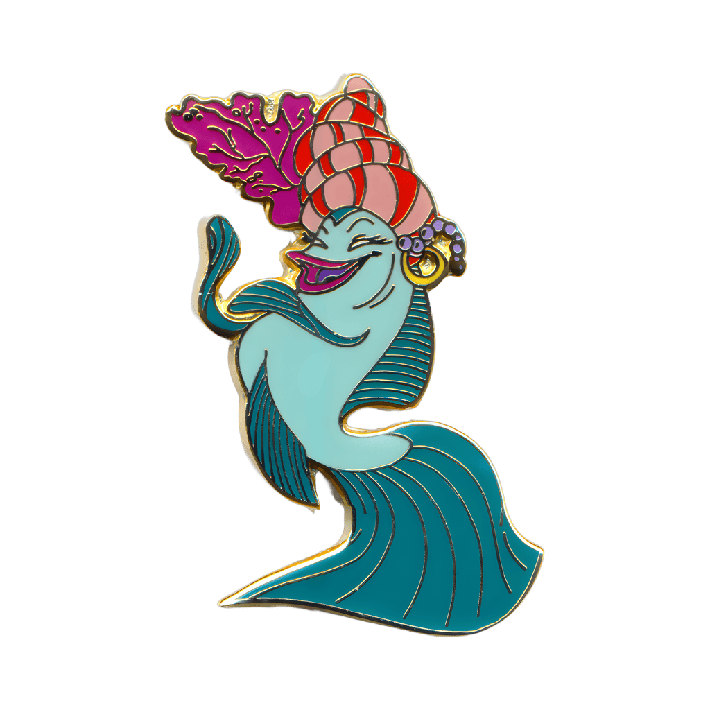 Dancing Fandango Green Fish Disney pin