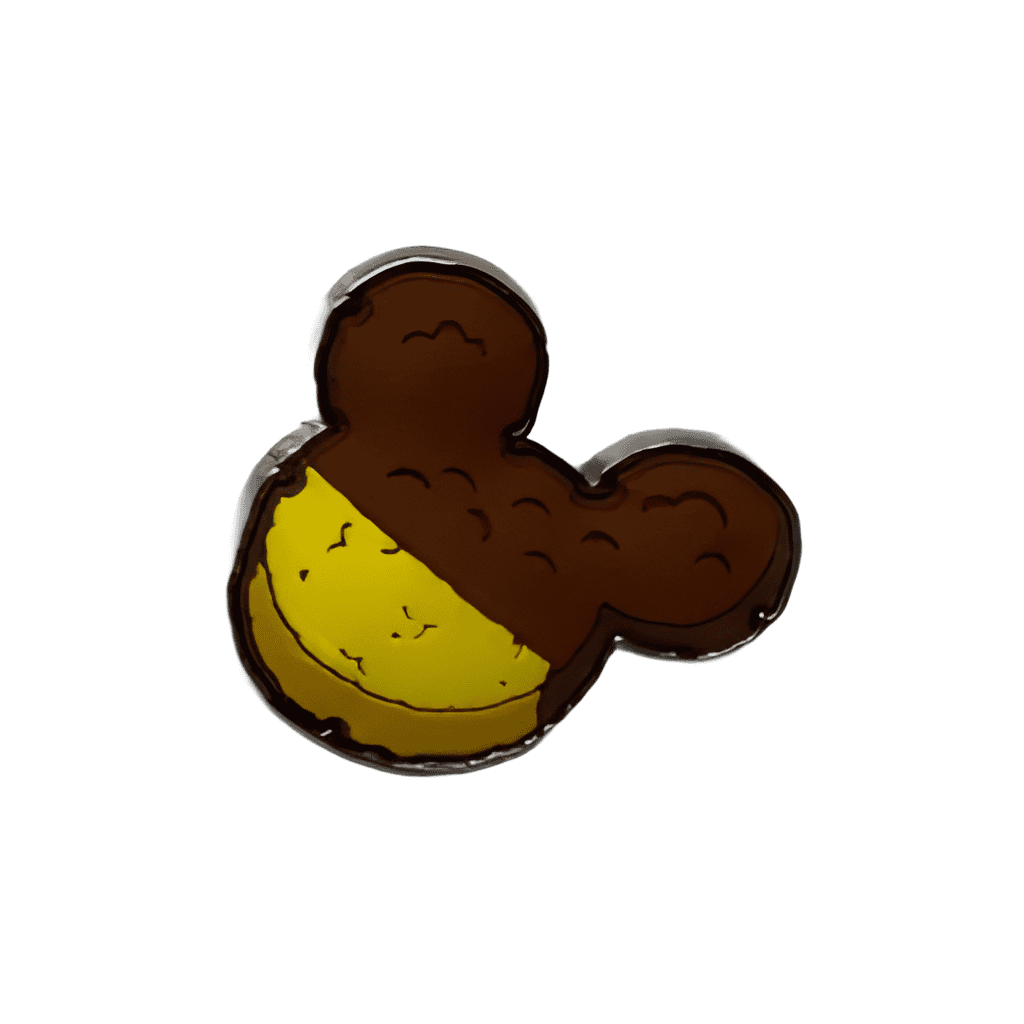 Mickey Mouse Shaped Rice Crispy Treat with Chocolate Disney pin