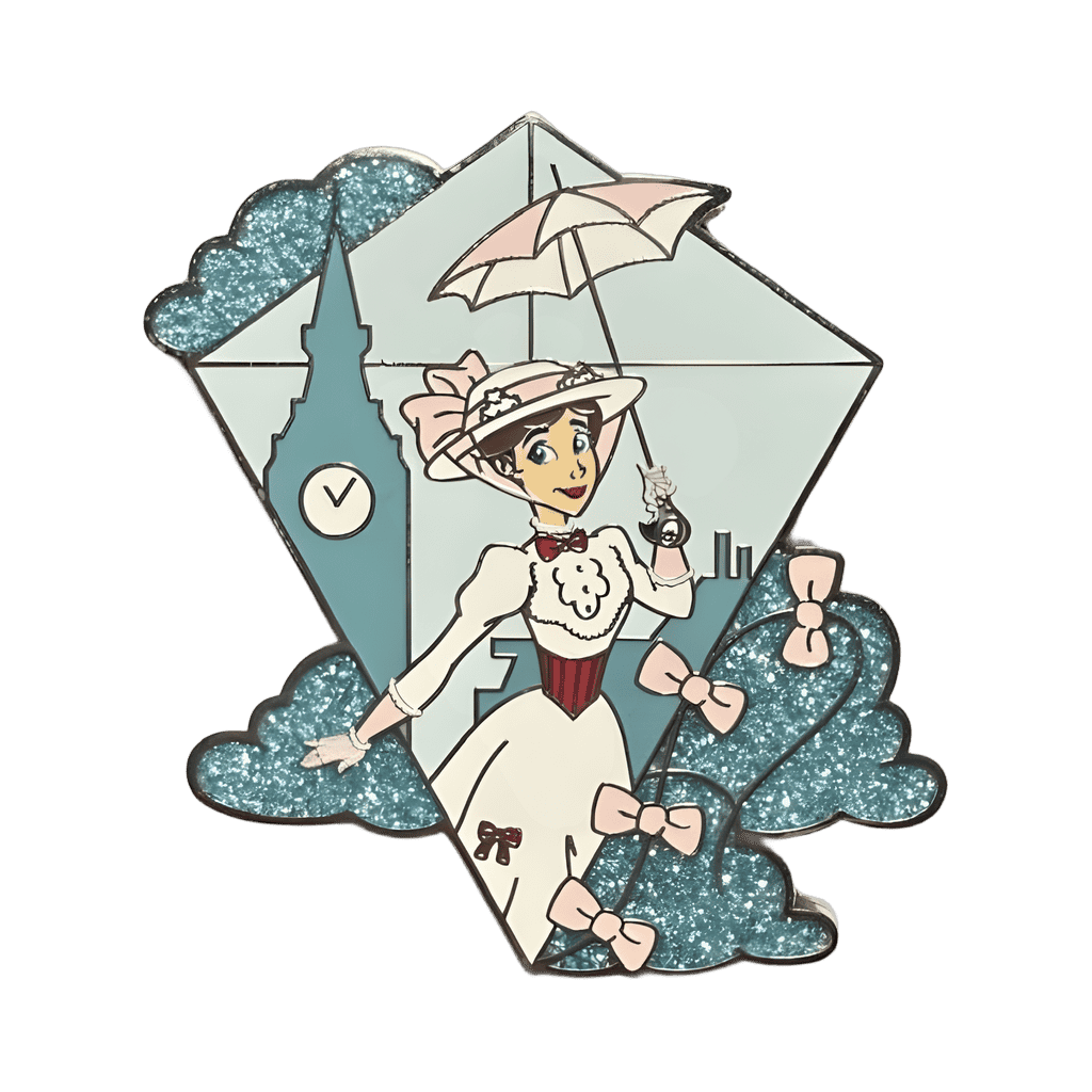 Mary Poppins Glitter Kite Disney pin