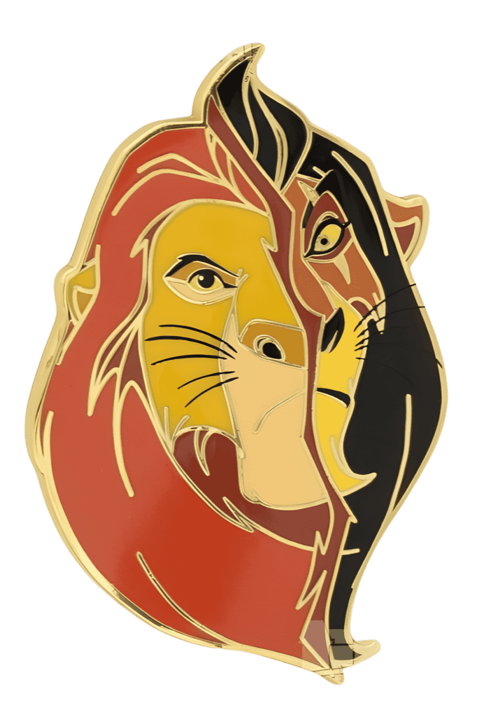 Mufasa & Scar Head Disney pin
