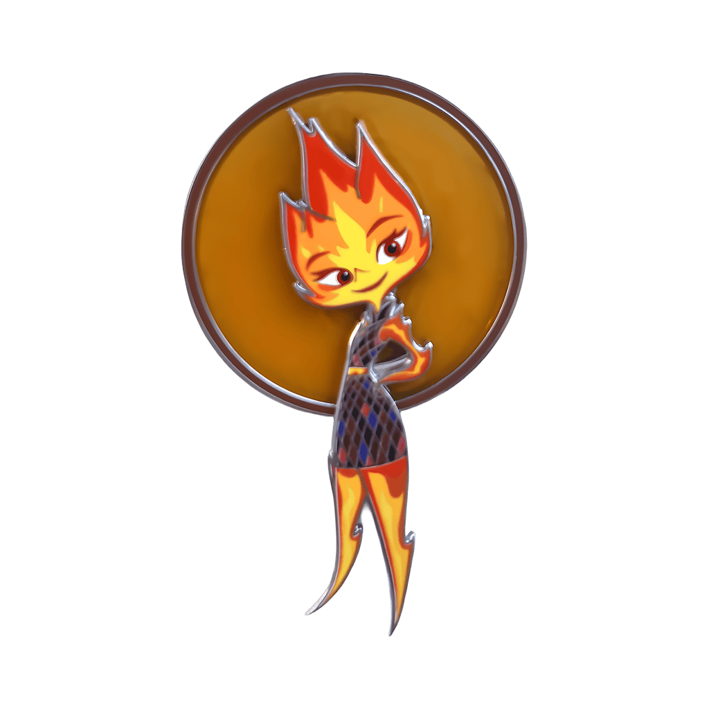 Ember (Red Orange) Disney pin