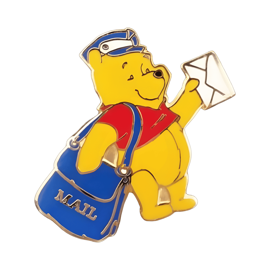 Mail Carrier Pooh Disney pin