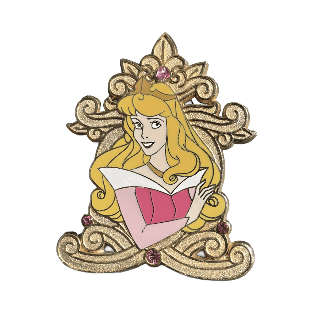 Aurora with gold frame Disney pin