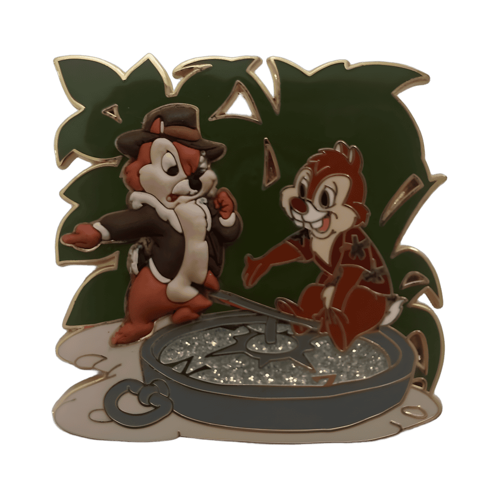 Chip n Dale with Compass Disney pin