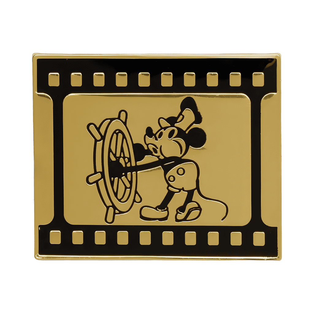 Steamboat Willie Black & Gold Disney pin