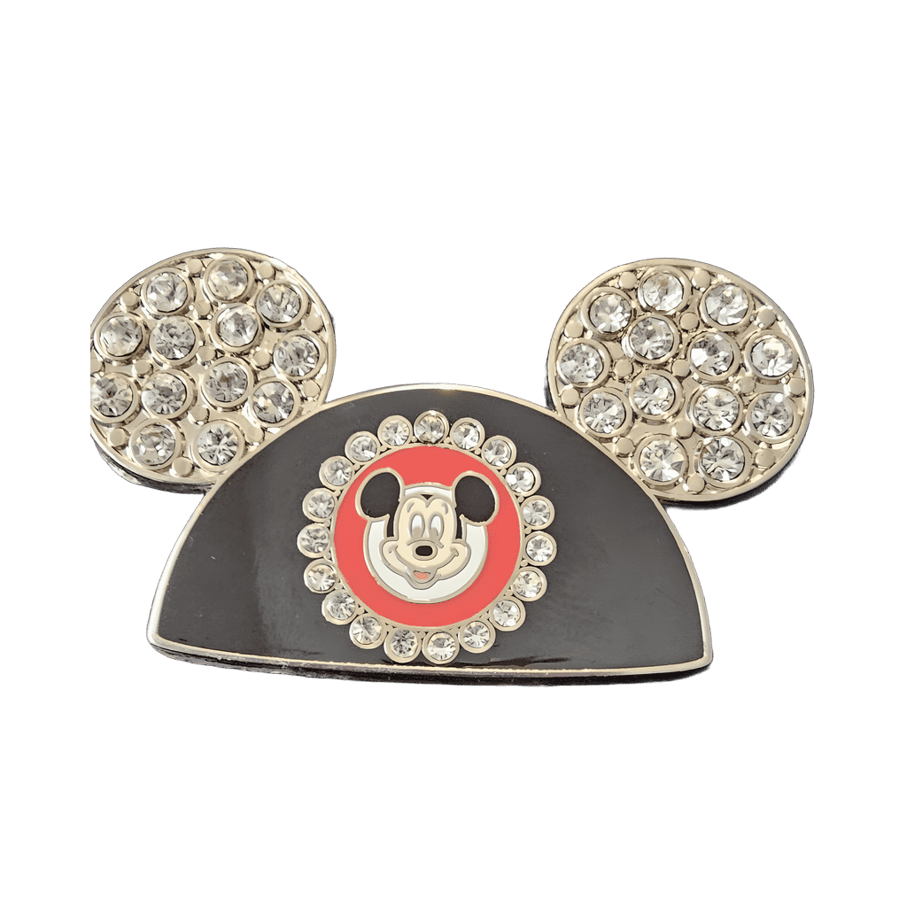 Mickey ears hat, silver jewels Disney pin