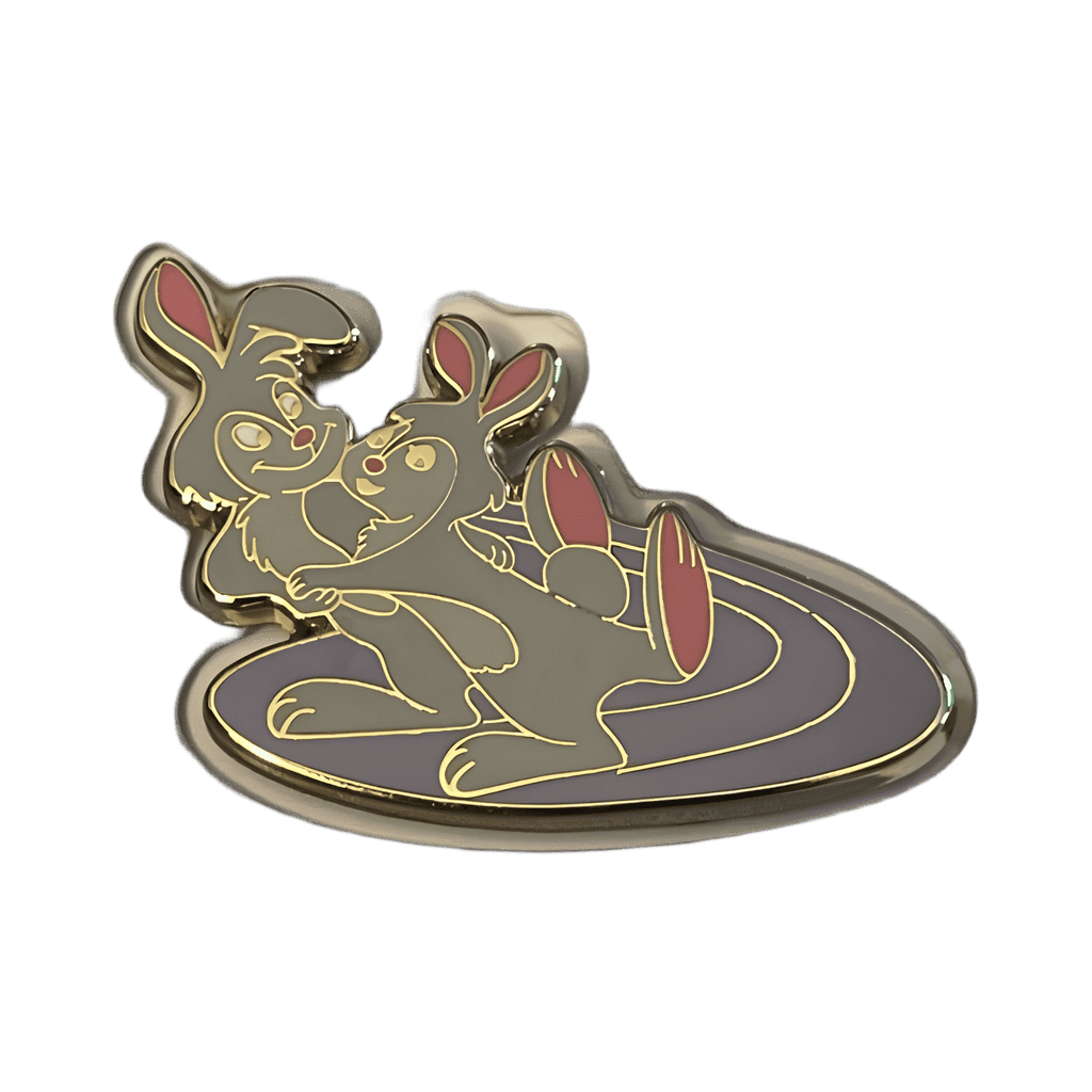 Once Upon a Wintertime Rabbits Skating Disney pin