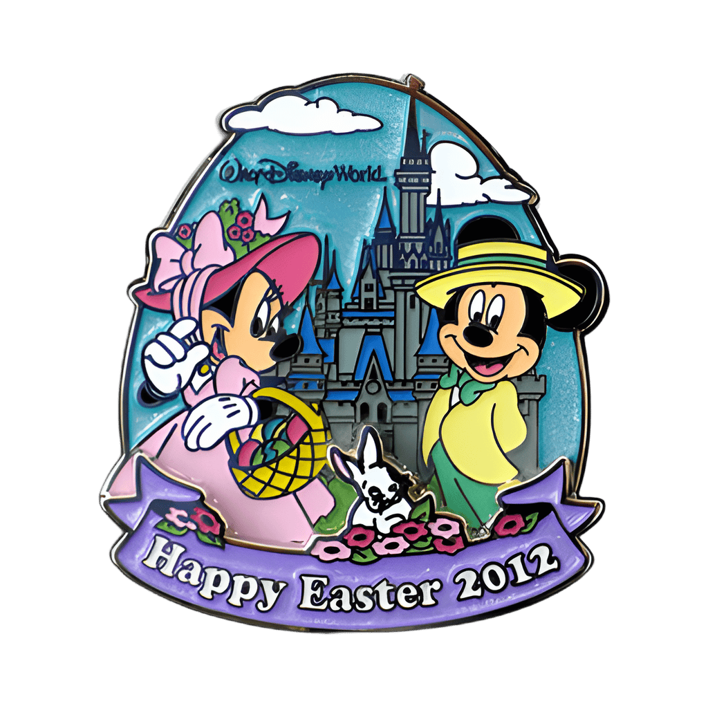 Mickey and Minnie pink dress Disney pin