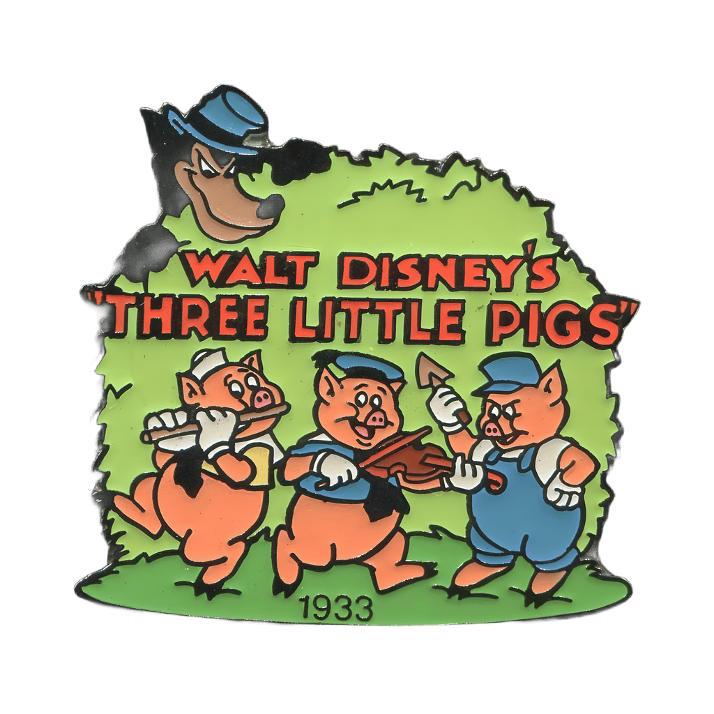 #13 - The 3 Little Pigs and Big Bad Wolf Disney pin