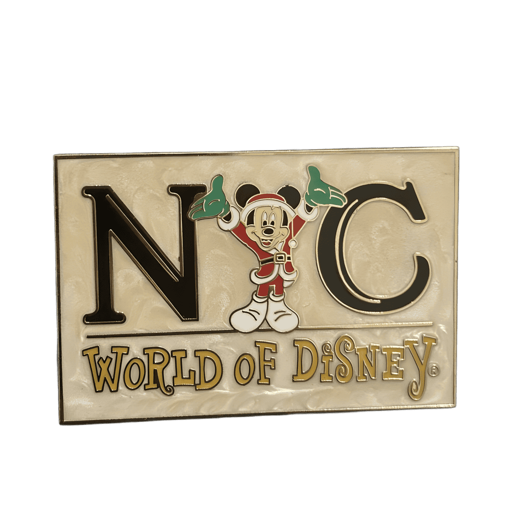 WOD NYC Logo / Santa Mickey Disney pin