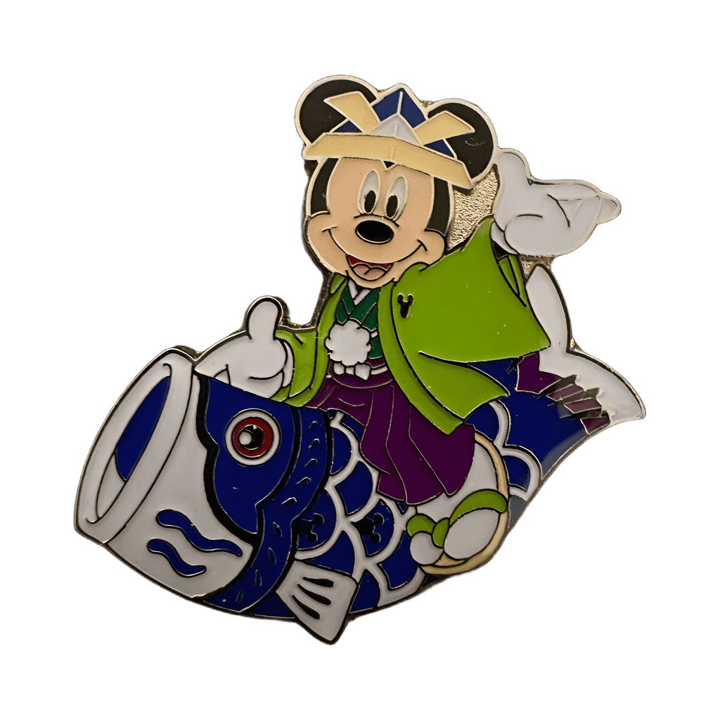 Mickey Mouse - Riding a Carp Streamer - Koinobori - Tango no Sekku Disney pin