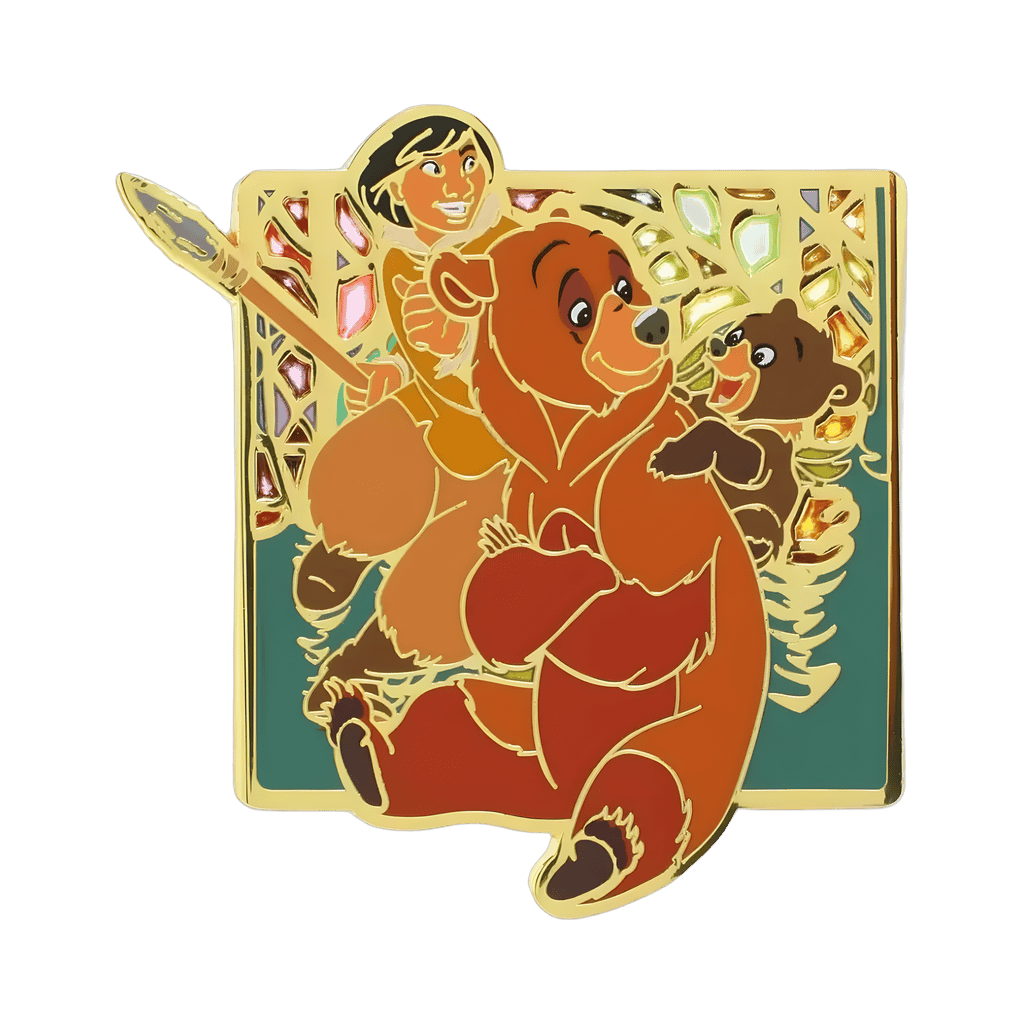 Northern Lights Stained Glass - Koda and Kenai Disney pin