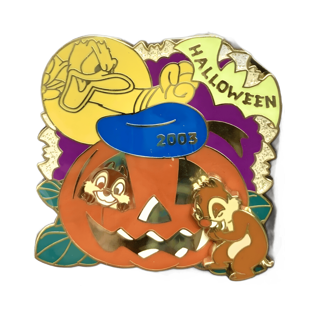Chip & Dale Pumpkin with Donald Disney pin