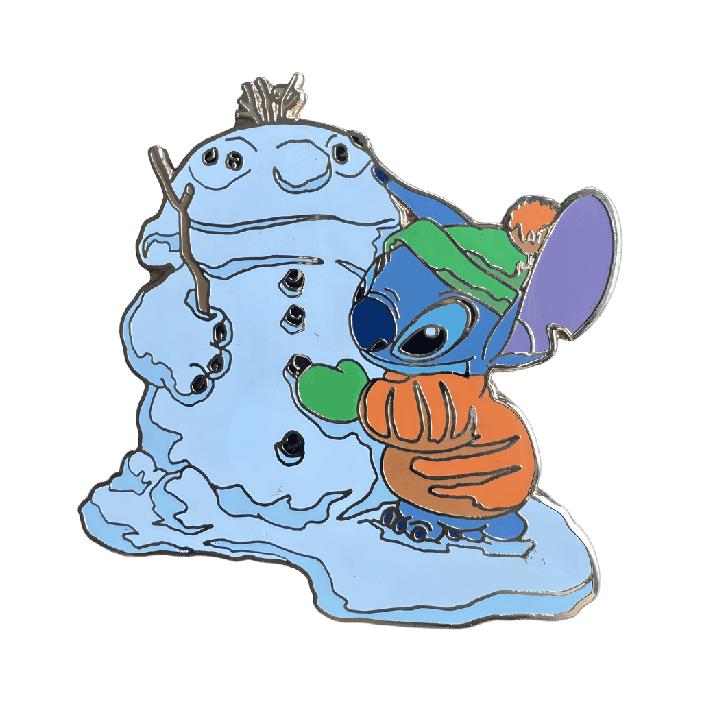 Stitch Building a Jumbaa Snowman Disney pin