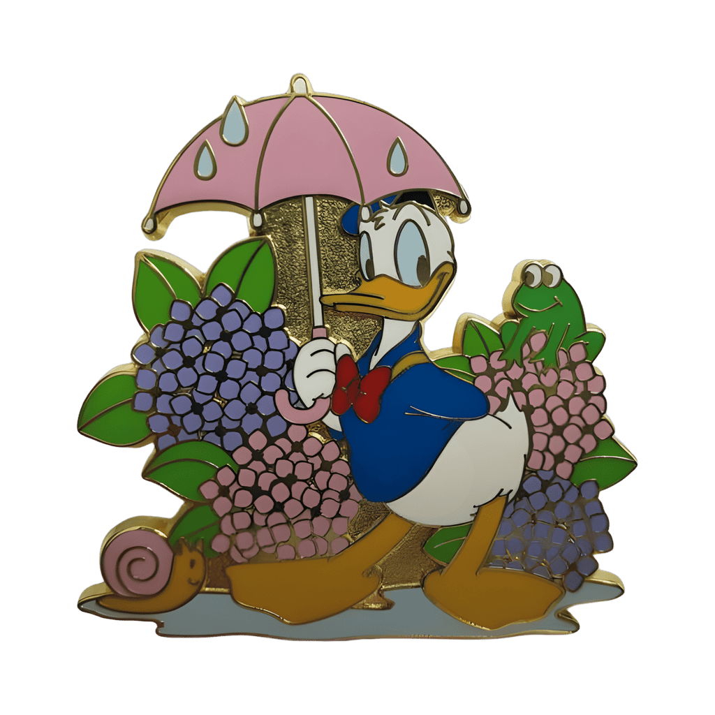 June  - Hydrangea - Donald Duck Disney pin