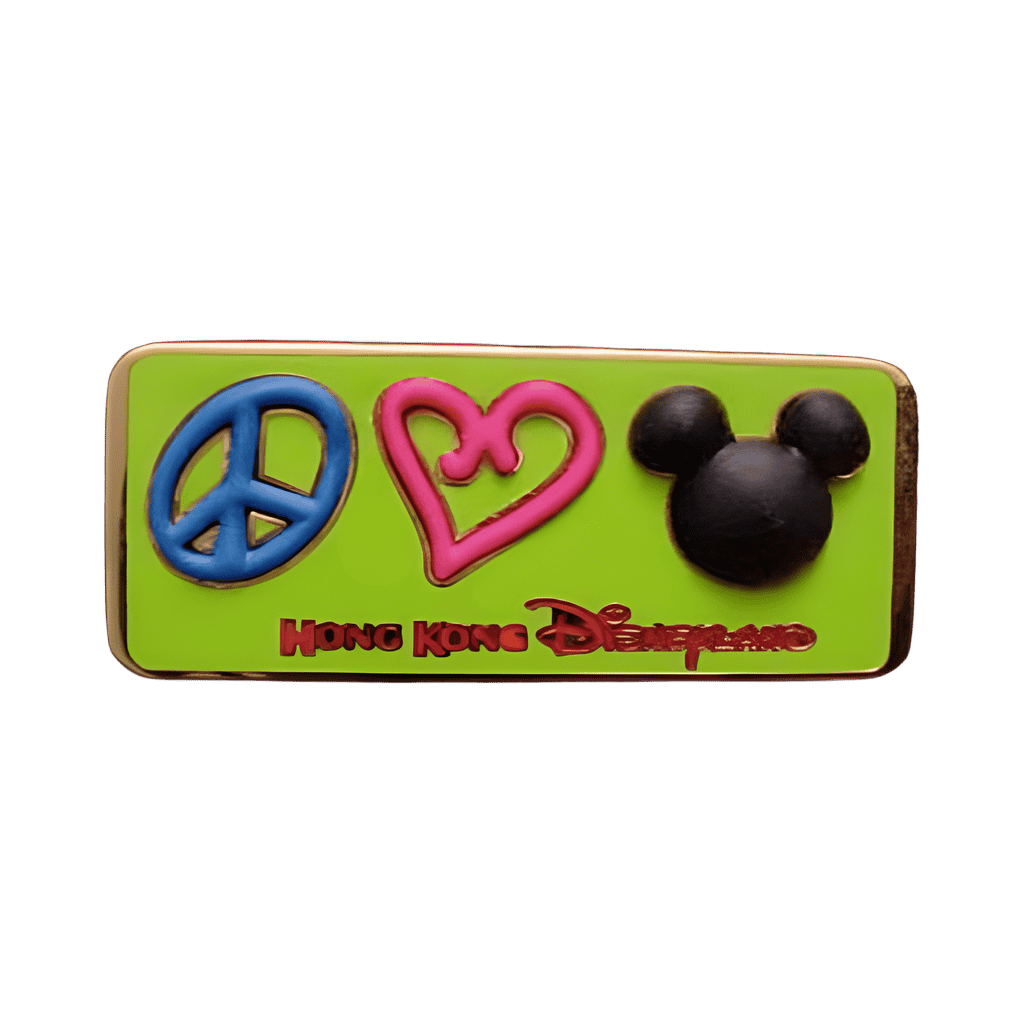 Free-D Peace, Heart, and Mickey Disney pin