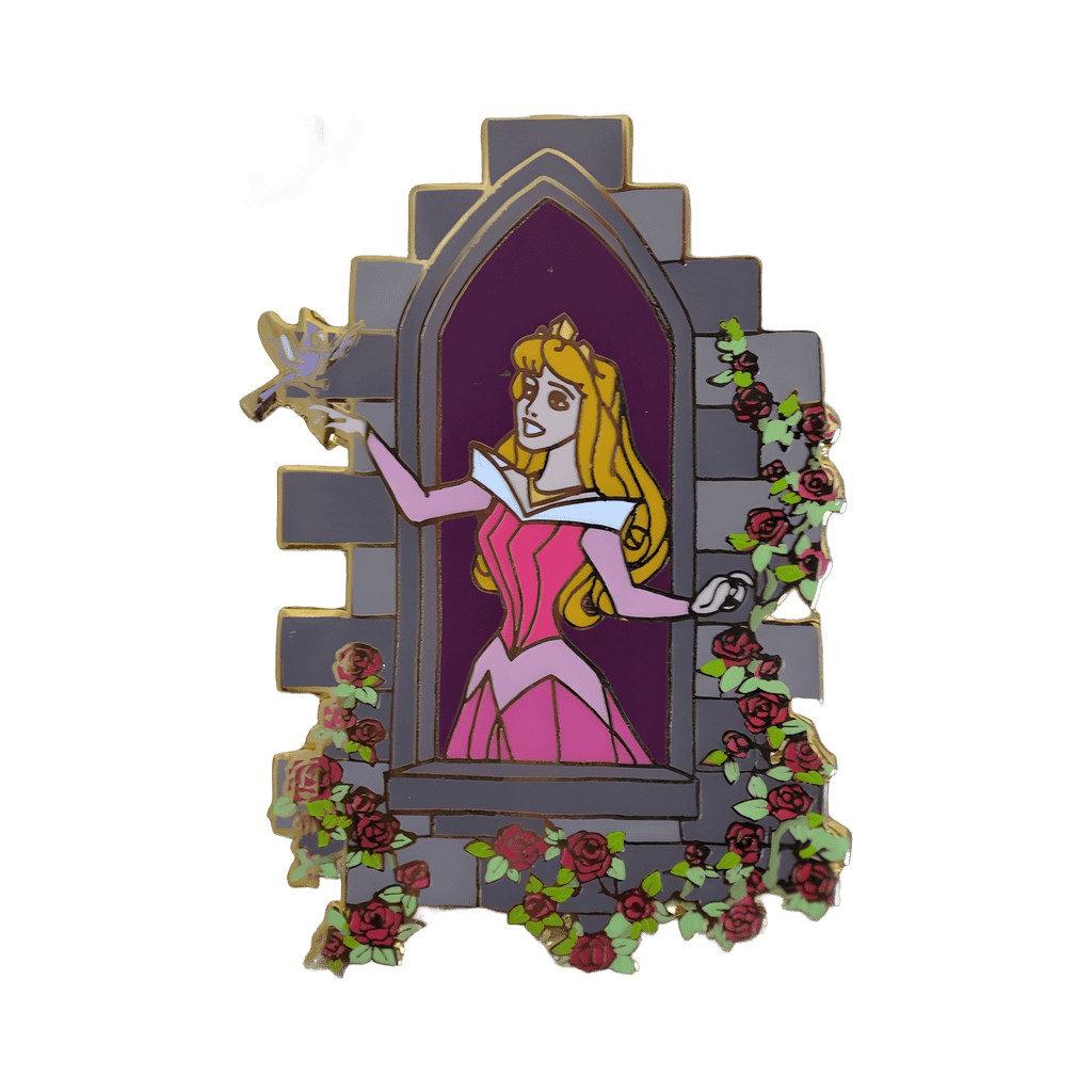 Aurora at a Castle Window (PINK) Disney pin