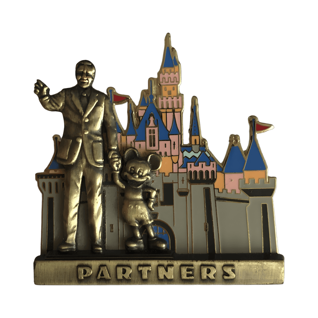 Walt Disney and Mickey Mouse in Front of Sleeping Beauty’s Castle Disney pin