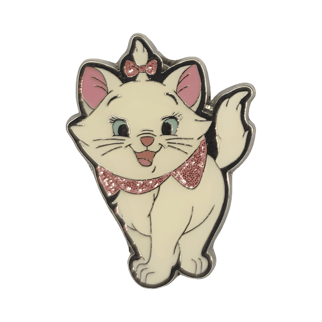 Marie with glitter bow Disney pin