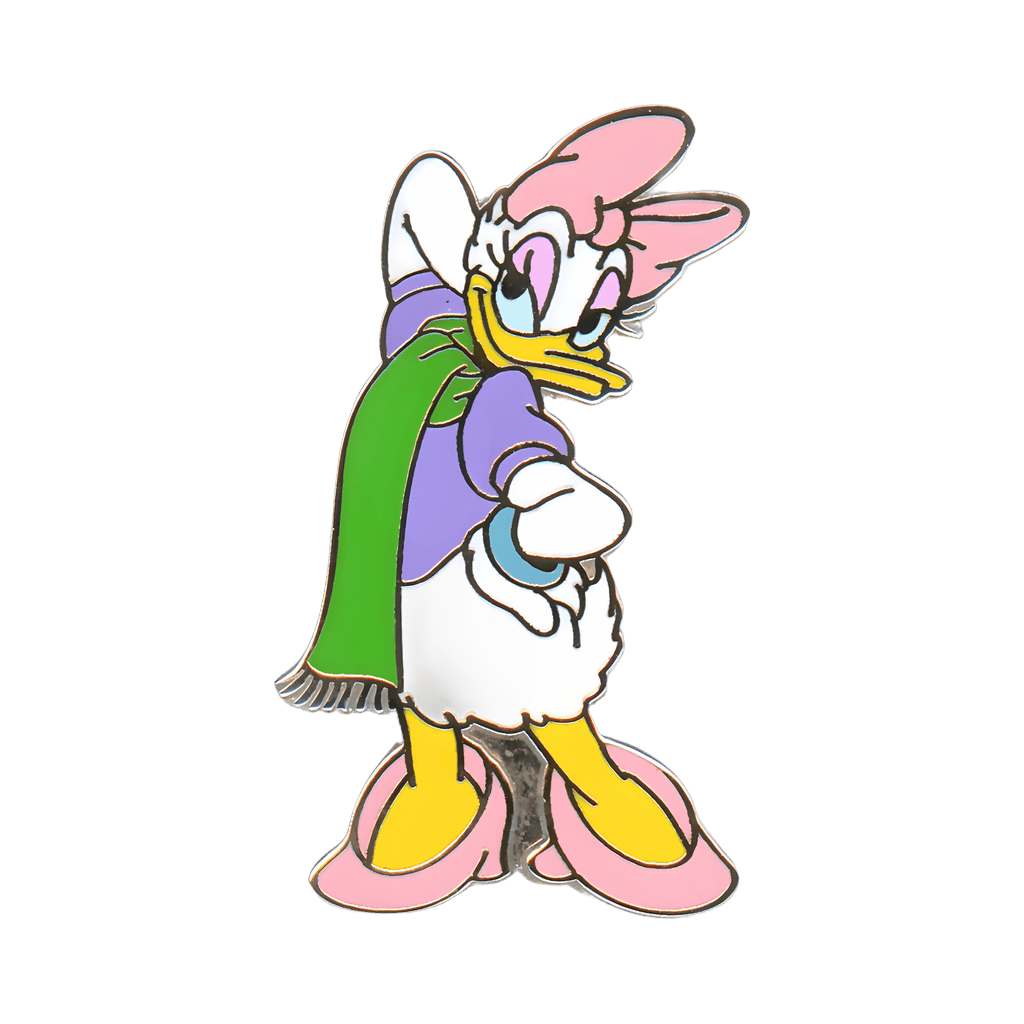 Daisy Duck Wearing a Green Scarf Disney pin