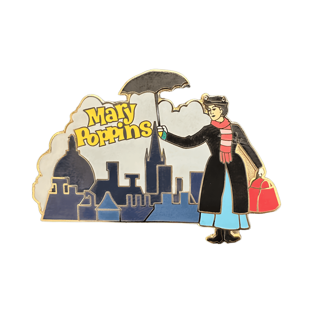 Mary Poppins over Skyline Disney pin