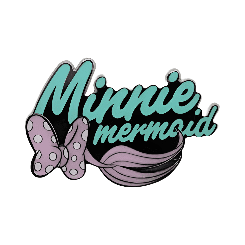 Logo Minnie Mermaid Disney pin