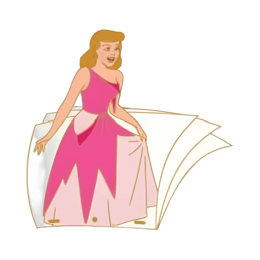 Cinderella Sequential Animation 2 Pin Set & Lithograph - Cinderella in Rags Disney pin