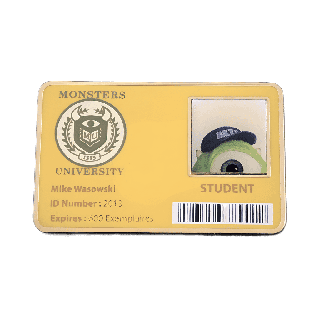 Mike Wazowski Student ID Card Disney pin