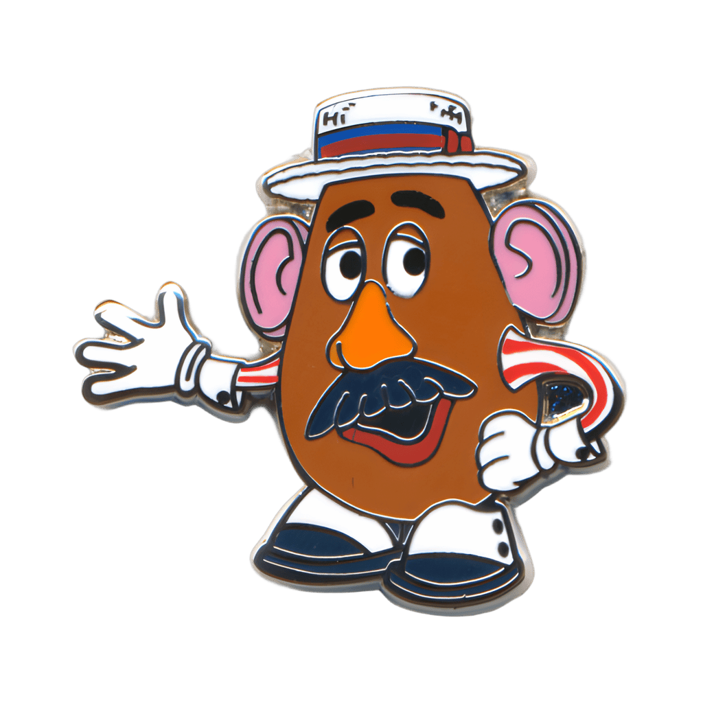 Mr. Potato Head as a Dapper Dan Disney pin
