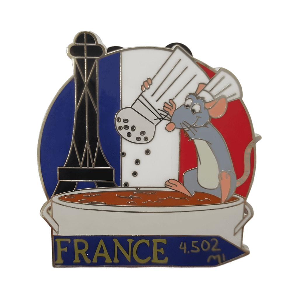 Remy in France Disney pin