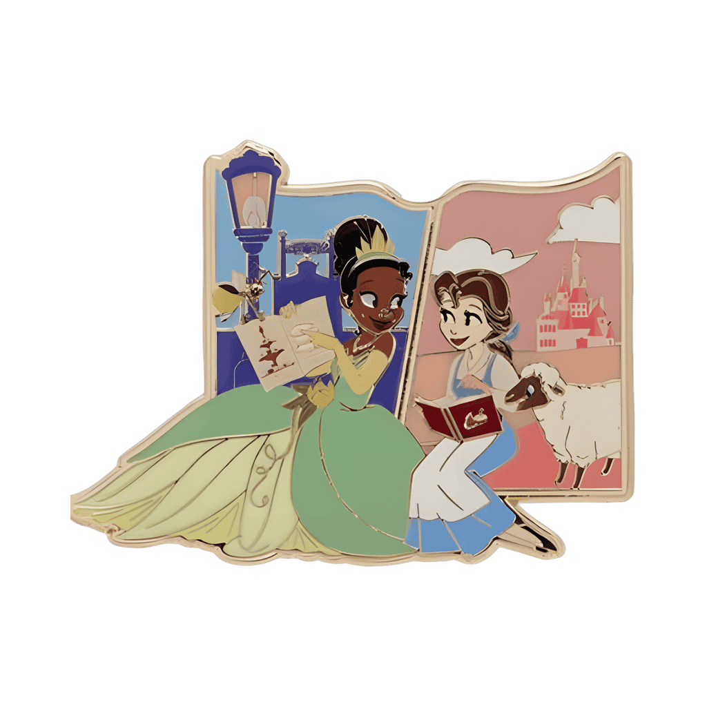 Tiana & Belle Disney pin