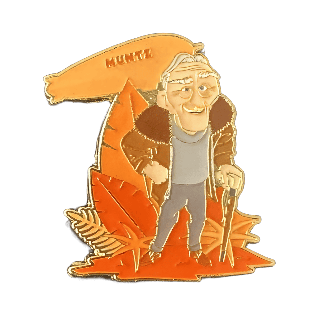 Charles Muntz and Orange Leaves & Airship Disney pin