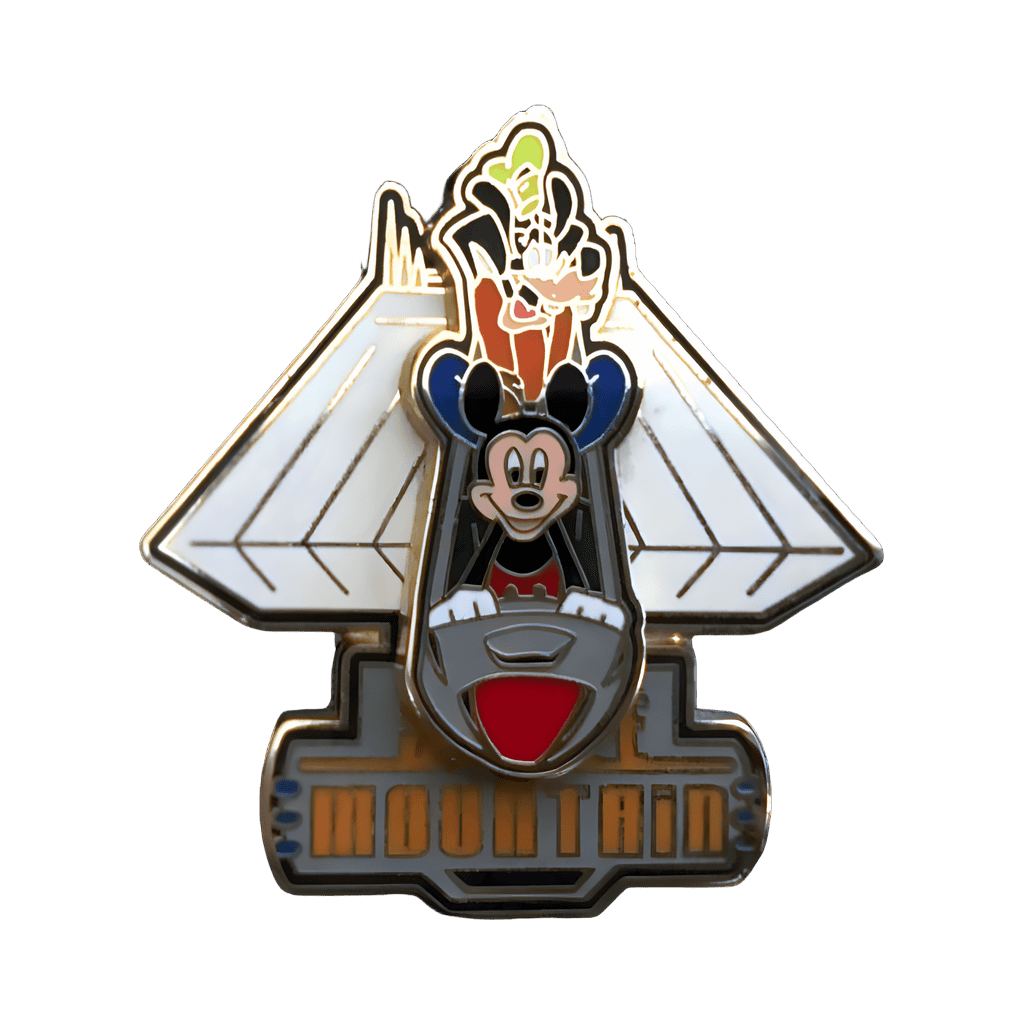 Space Mountain with Mickey and Goofy - Slider Disney pin